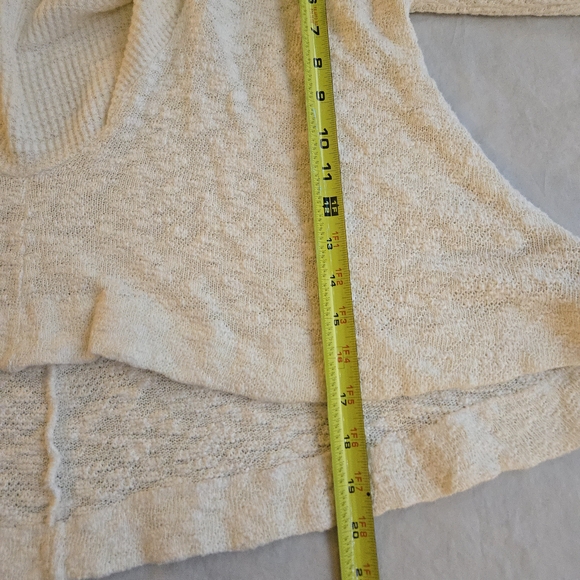 Anthropologie Saturday Sunday Almeria Hooded Cowl Ivory Pullover Sweater CW3 - Picture 7 of 12